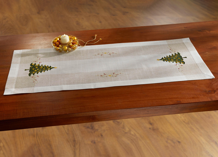 Tafellakens - Tafel- en kamerdecoratie in linnenlook, in Größe 101 (Kleedje, 35/50 cm) bis 404 (Kussensloop, 40/40 cm), in Farbe SECT-MEERKLEURIG Ansicht 1