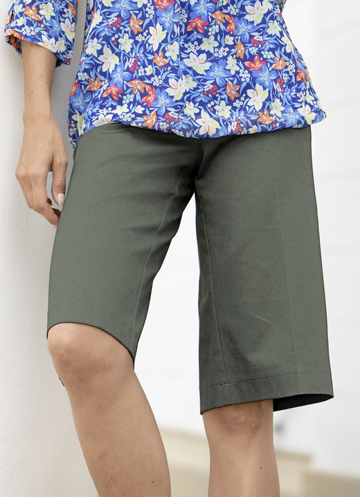7/8 broeken, capri's, bermuda's - Bermudas, in Größe 036 bis 052, in Farbe OLIJF