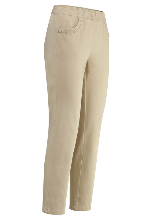 7/8 broeken, capri's, bermuda's - 7/8 lengte jeans, in Größe 019 bis 058, in Farbe BEIGE Ansicht 1