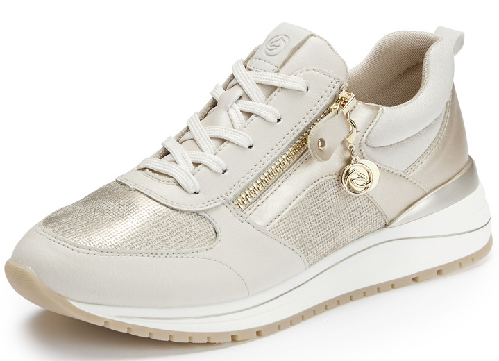 - Remonte sneakers in een trendy look, in Größe 037 bis 042, in Farbe BEIGE-GOUD Ansicht 1