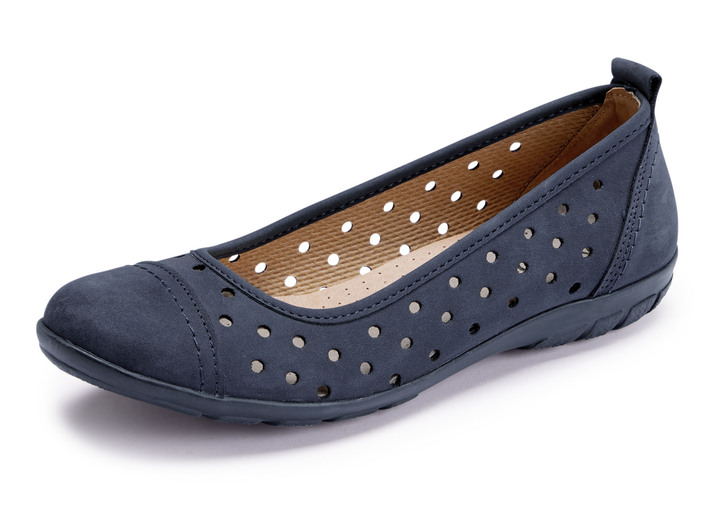 Pumps & ballerina's - ELENA EDEN, zomerse damesballerina's, wijdte G, met uitneembaar voetbed, in Größe 036 bis 042, in Farbe MARINE Ansicht 1
