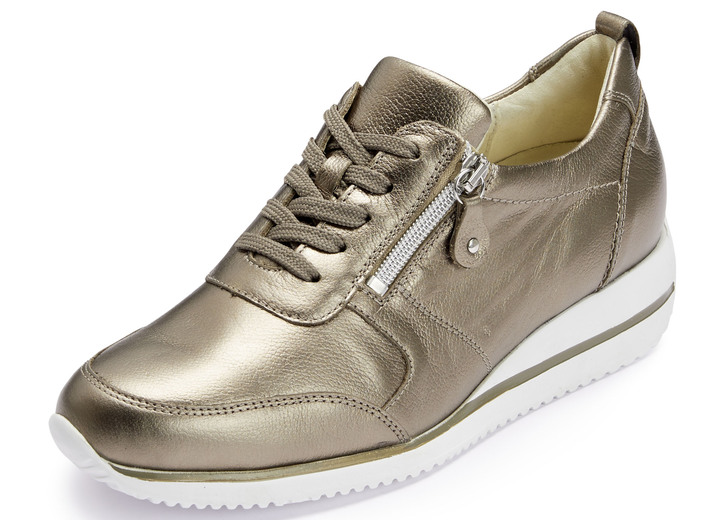 Breedte H - Waldläufer sneakers gemaakt van het beste nappaleer, in Größe 3 1/2 bis 8, in Farbe BRONS Ansicht 1