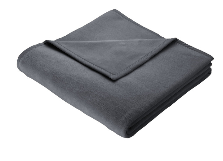Woondekens - Hoogwaardig dekbed met velours lintrand, in Größe 185 (100 x 150 cm) bis 295 (220 x 240 cm), in Farbe ANTRACIET Ansicht 1