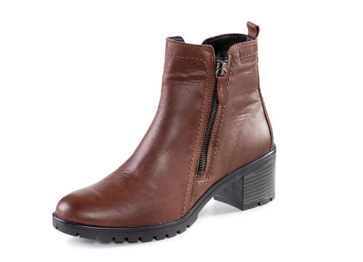Laarzen & laarsjes - ELENA EDEN, klassieke dames enkellaarsjes, winterschoenen, breedte G, met uitneembaar voetbed, in Größe 036 bis 042, in Farbe KASTANJEBOLEET Ansicht 1