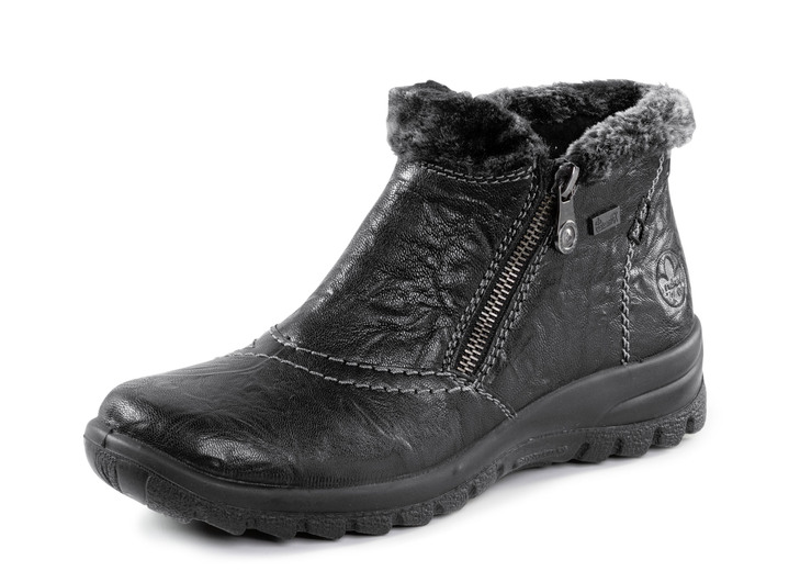 Laarzen & laarsjes - Rieker, gevoerde dameslaarzen, winterschoenen, met rits, in Größe 036 bis 042, in Farbe ZWART Ansicht 1