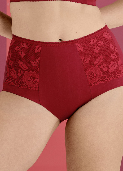 Tailleslips - Miss Mary gordel met elastische kant, in Größe 038 bis 054, in Farbe ROOD Ansicht 1