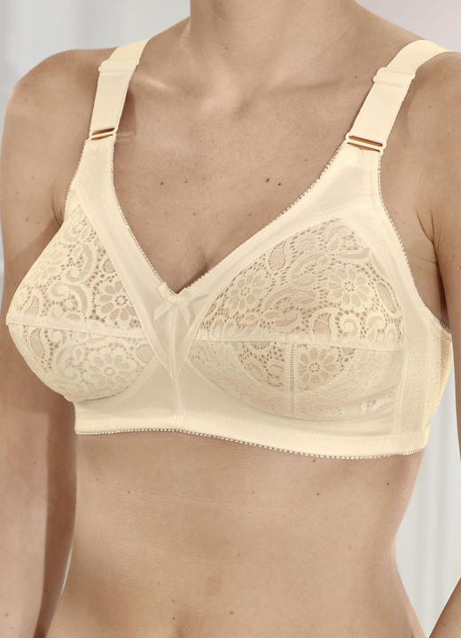 Soft-BH - Natura bh met katoen, in Größe 080 bis 105, in Cup B, in Farbe POEDER
