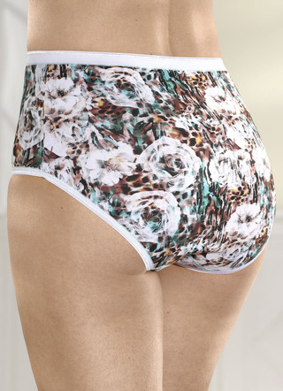 Laurina set van drie slips met briljant gekleurde digitale print