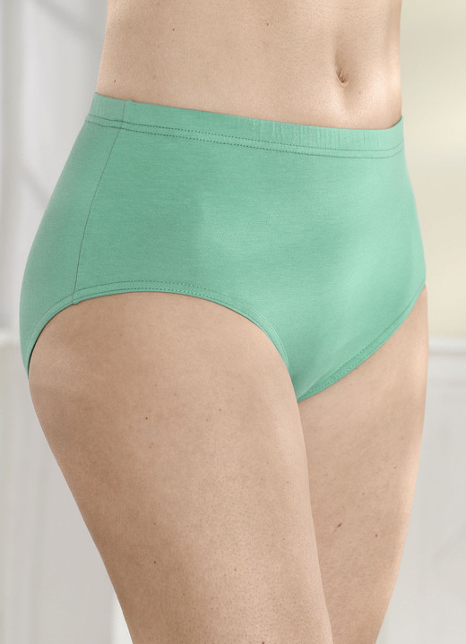 Slip - Set van vier slips met elastische band, in Größe 038 bis 054, in Farbe GROEN Ansicht 1