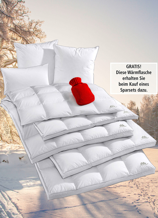 Dekbedden - Extra warme Zwarte Woud donsdekbedden van OBB voor het koude seizoen, in Größe 103 (135/200 cm) bis 403 (4-delige voordeelset), in Farbe WIT, in Ausführung Medium