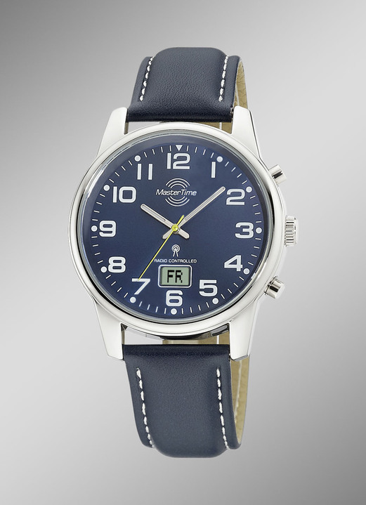 - Master Time radiografisch herenhorloge met leren band, in Farbe  Ansicht 1
