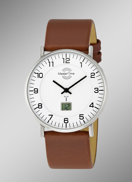 - Master Time radiografisch herenhorloge met leren band, in Farbe  Ansicht 1