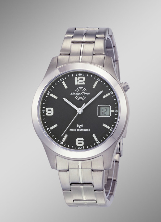 - Radiogestuurd herenhorloge van titanium, in Farbe  Ansicht 1