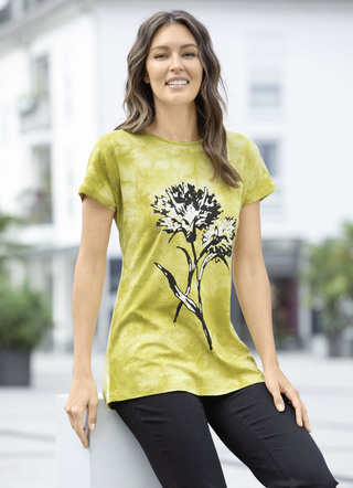 Shirt in batik-look in 2 kleuren