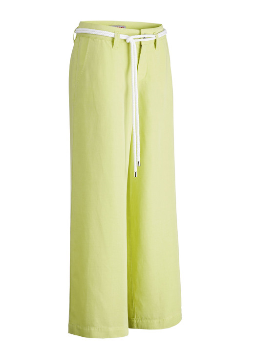 - Culotte met trendy koordceintuur, in Größe 018 bis 052, in Farbe LIMOEN Ansicht 1