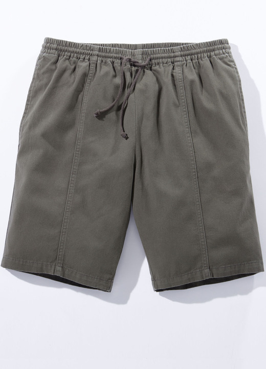 Shorts & bermuda's - Comfortabele pull-on short in 4 kleuren Shorts & bermuda's - Comfortabele pull-on short in 4 kleuren, in Größe 048 bis 060, in Farbe OLIJF