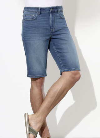 Denim bermudashort in 3 kleuren