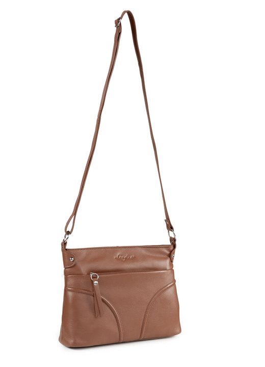 Tassen - Tas Laurina van volnerf nappaleer, in Farbe COGNAC Ansicht 1