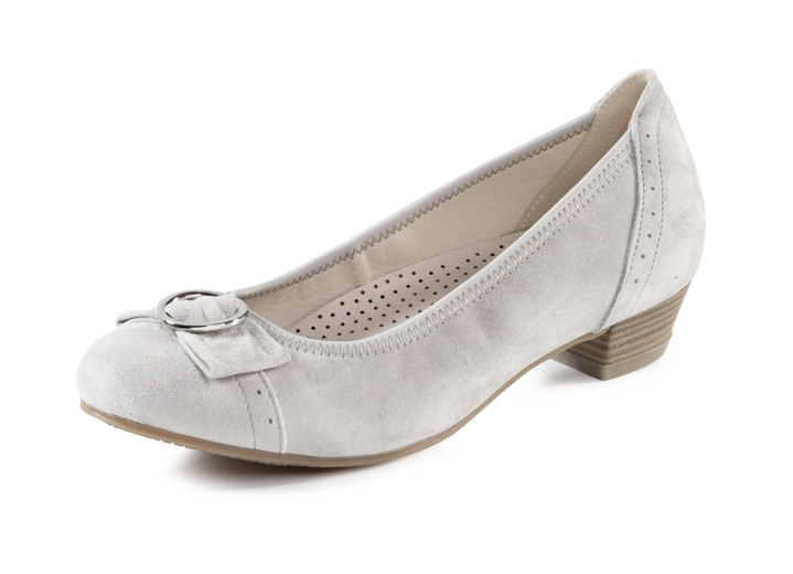 Pumps & ballerina's - Andrea Conti, chique damespumps, met elastische band, in Größe 036 bis 042, in Farbe KIEZEL Ansicht 1