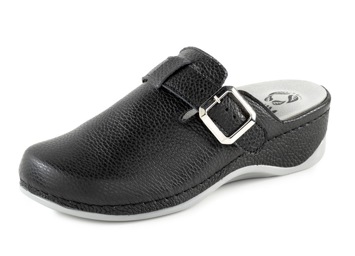 Sandalettes & slippers - Mubb klomp met comfortabele vulling, in Größe 036 bis 042, in Farbe SCHWARZ Ansicht 1