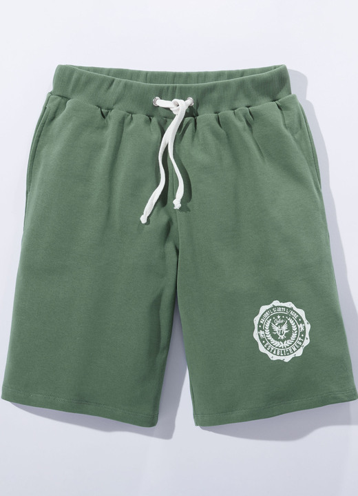 Vrijetijdbroeken - Korte broek in 3 kleuren Vrijetijdbroeken - Korte broek in 3 kleuren, in Größe 046 bis 060, in Farbe DONKERGROEN