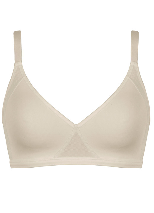 T-Shirt-BH - Naturana Minimizer-bh met voorgevormde cups, in Größe 075 bis 100, in Cup C, in Farbe POEDER Ansicht 1