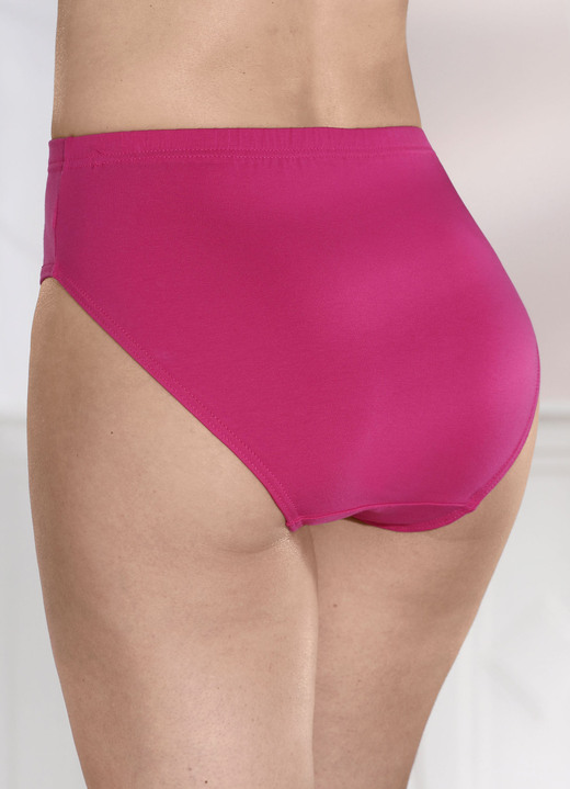 Slip - Set van vier slips met elastische band, in Größe 036 bis 052, in Farbe FUCHSIA Ansicht 1