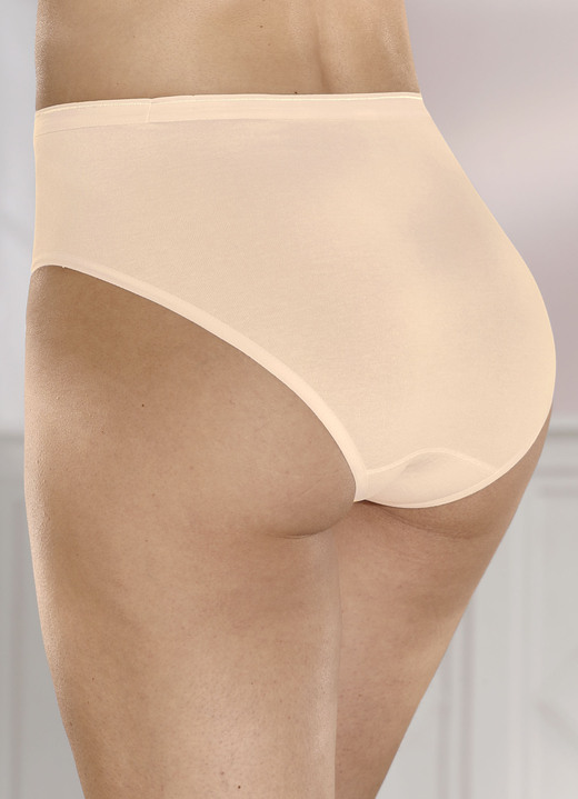 Slip - Comtessa drie-pack slip zonder zijnaden, in Größe 038 bis 050, in Farbe POEDER