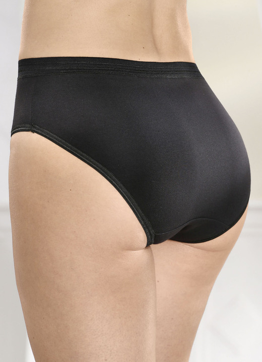 Slip - Set van meerdere slips met glanzende afwerking, in Größe 036 bis 052, in Farbe 3X ZWART, 2X WIT, in Ausführung FÜNFERPACK Ansicht 1