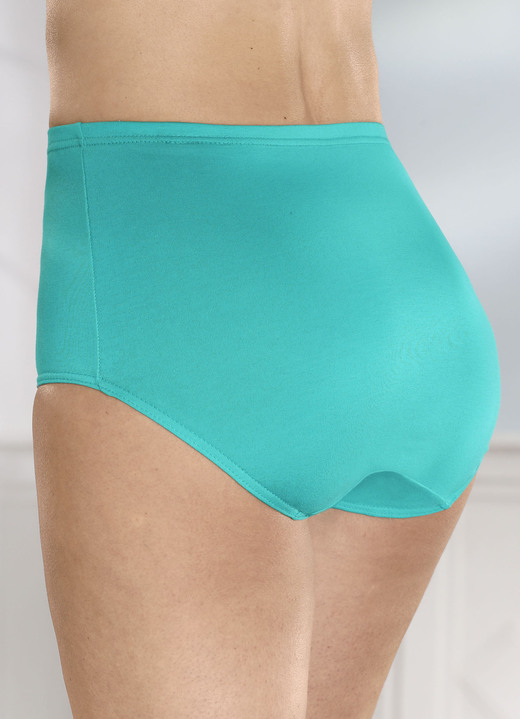 Slip - Set van vier slips met elastische band, in Größe 038 bis 056, in Farbe TÜRKIS Ansicht 1