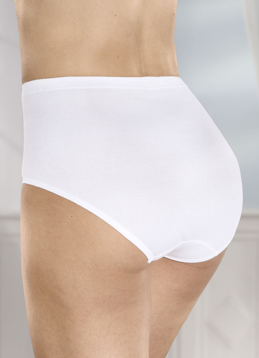 Slip - Fünderpack Comtessa slip met elastische tailleband, in Größe 038 bis 054, in Farbe WIT Ansicht 1