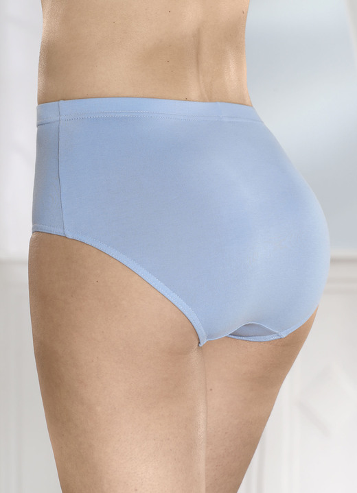 Slip - Set van vier slips met elastische band, in Größe 038 bis 054, in Farbe BLAUW Ansicht 1