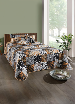 Sprei in fascinerende patchwork-look