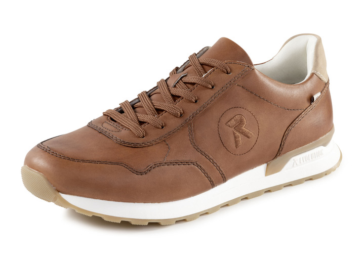 Instappers & veterschoenen - Nappaleren sneakers, in Größe 040 bis 047, in Farbe COGNAC Ansicht 1