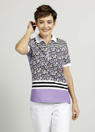 Poloshirt met all-over patroon