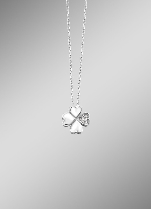 Kettinghanger - Klaverblad hanger met ankerketting, in Farbe  Ansicht 1