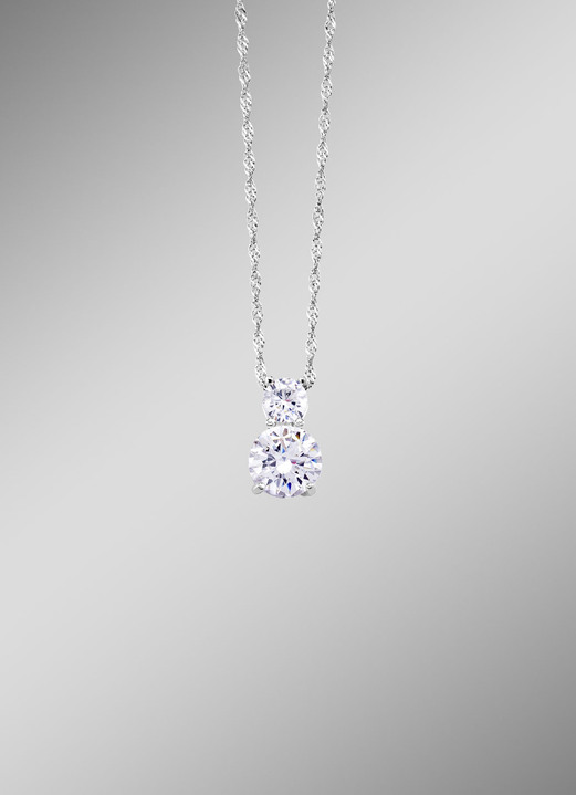 Kettinghanger - Hanger met kristallen stenen en Singapore-ketting, in Farbe  Ansicht 1