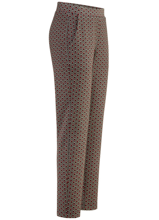 - Broek in een actueel minimalistisch design - Broek in een actueel minimalistisch design, in Größe 018 bis 052, in Farbe TAUPE-SCHWARZ-ROT