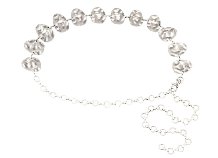 Riemen - Trendy kettingriem met drukknoop, in Farbe OUDZILVER Ansicht 1