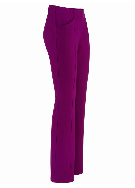 Broeken met elastische band - Jerseybroek met uitlopende enkelbreedte Broeken met elastische band - Jerseybroek met uitlopende enkelbreedte, in Größe 018 bis 054, in Farbe BEERE