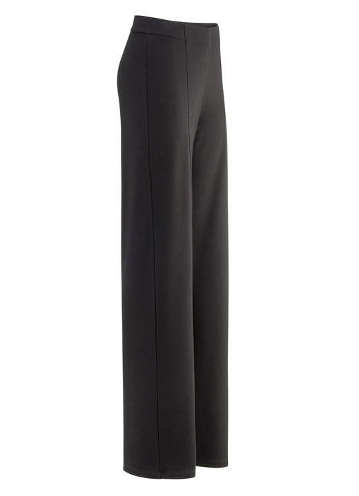 Broeken met elastische band - Broek in een modieuze wijdte, in Größe 017 bis 052, in Farbe SCHWARZ Ansicht 1