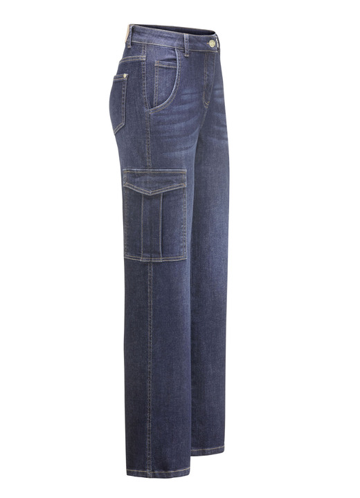 - Cargojeans, in Größe 017 bis 050, in Farbe DONKERBLAUW Ansicht 1