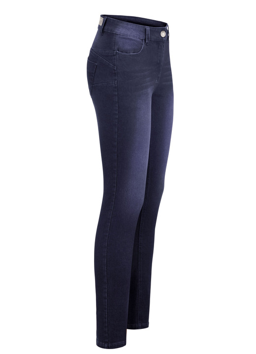 - Jeans met push-up-effect, in Größe 017 bis 050, in Farbe DUNKELBLAU Ansicht 1