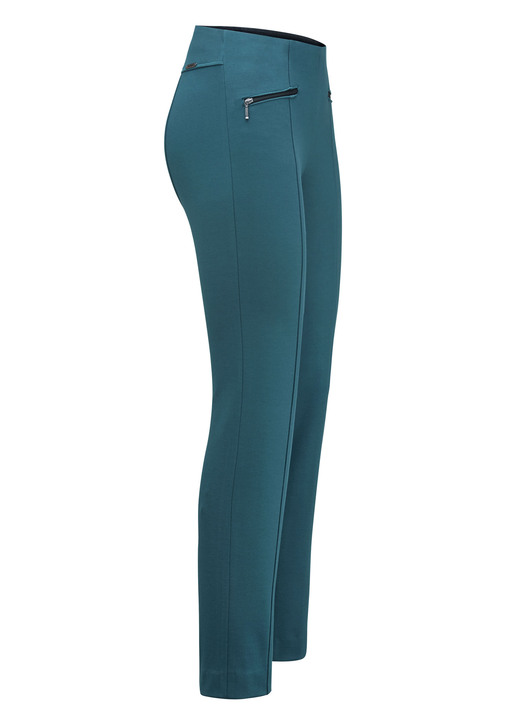 - Broek met zakken met ritssluiting - Broek met zakken met ritssluiting, in Größe 018 bis 052, in Farbe PETROL