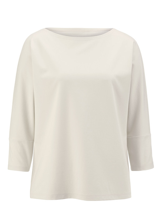 3/4-mouw - shirt met ronde hals 3/4-mouw - shirt met ronde hals, in Größe 036 bis 052, in Farbe BEIGE