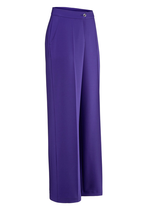 Broek met knoop- en ritssluiting - broek in comfortabele breedte, in Größe 018 bis 052, in Farbe ROYALBLAU Ansicht 1