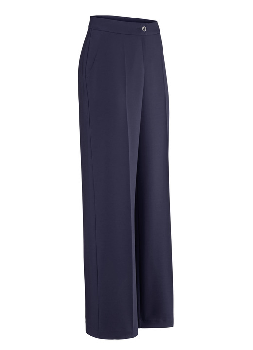 Broek met knoop- en ritssluiting - broek in comfortabele breedte, in Größe 018 bis 052, in Farbe MARINE Ansicht 1
