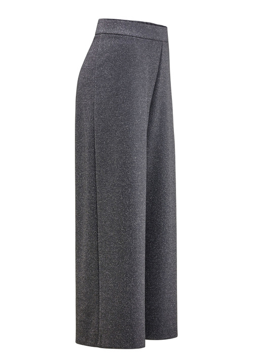Broeken - Culottes in pull-on stijl, in Größe 018 bis 054, in Farbe SCHWARZ-SILBERFARBEN Ansicht 1