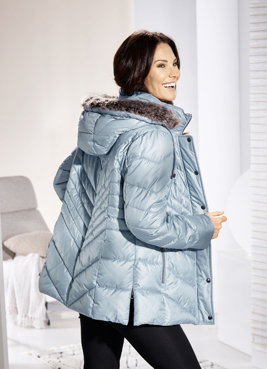 Winterjassen - Jas met ritssluiting bij de zijsplitten Winterjassen - Jas met ritssluiting bij de zijsplitten, in Größe 036 bis 052, in Farbe BLAUW
