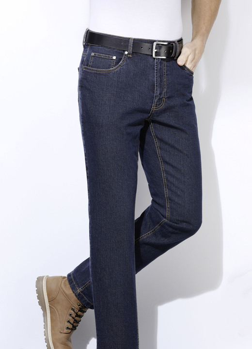 Jeans - Thermische jeans in 3 kleuren, in Größe 024 bis 064, in Farbe DONKERE JEANS Ansicht 1